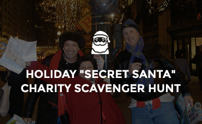 holiday secret santa charity scavenger hunt