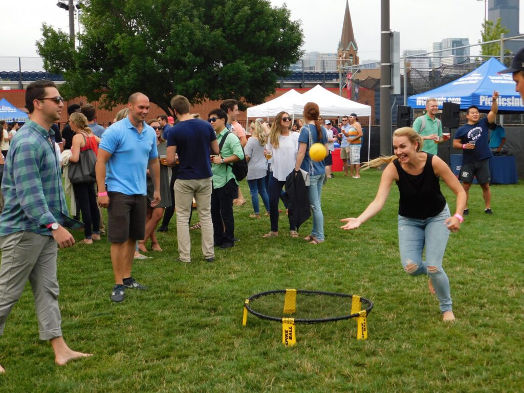 spikeball outside party