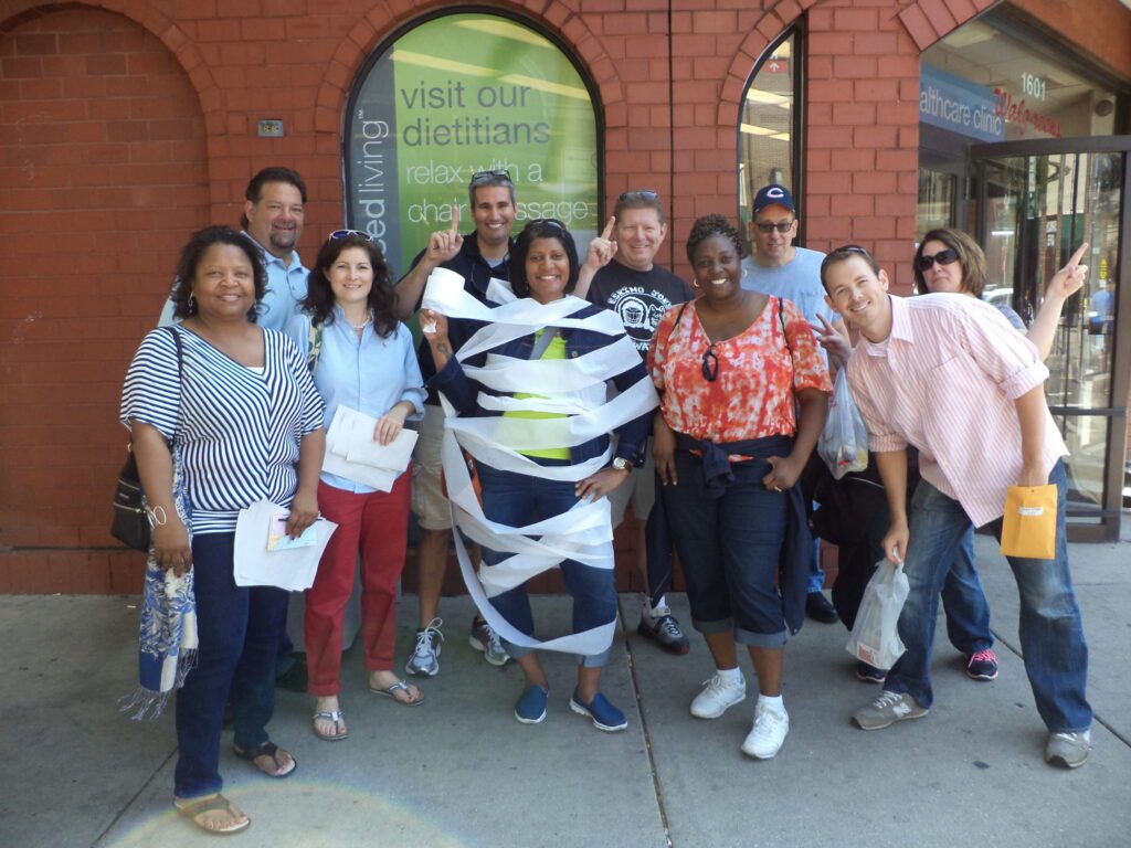 people out in chicago